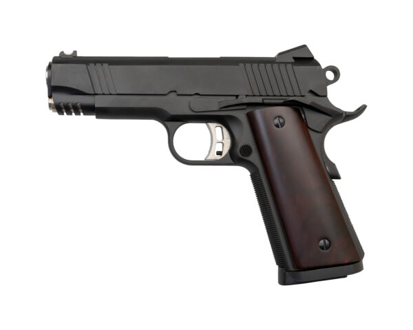 Fusion 1911 Riptide 9mm, 4.25" Barrel, Novak Sights, Red Cocobolo Grips, 10rd