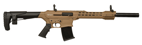GForce GF25 12 Ga, 3" Chamber 18.5" Barrel, Flat Dark Earth, Black Furniture, 5rd - AR-15 Shotguns | The Gun Shop
