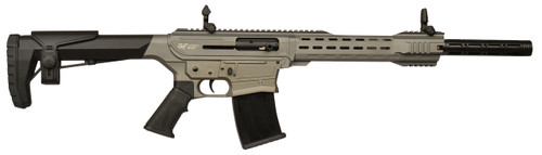 GForce GF25 12 Ga, 3" Chamber 20" Barrel, Tacitcal Gray, Black Furniture, 5rd - AR-15 Shotguns | The Gun Shop