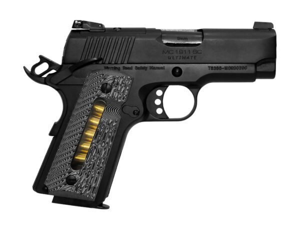 EAA Girsan MC1911 SC Ultimate 9mm, 3.4" Barrel, G10, Blued/Black, 7rd