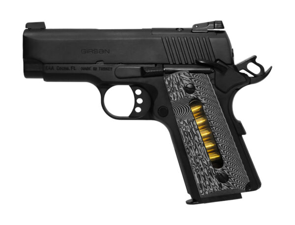 EAA Girsan MC1911 SC Ultimate 9mm, 3.4" Barrel, G10, Blued/Black, 7rd