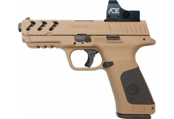 Girsan MC28SA 9MM 4.25" Barrel With Optic, Flat Dark Earth Polymer Frame, 15rd Mag
