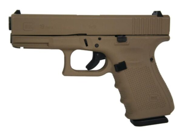 Glock 19 Gen4 9mm 4" Barrel Hot Cerakote Magpul Dark Earth Made in USA 15 Rd Mag