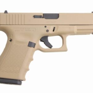 Glock 19 Gen4 9mm, 15rd, 4" Barrel, Desert Sand Hot Cerakote Finish 15 Rd Mag