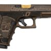 Glock 19 Gen 4 9mm, TRUMP Custom, 4" Threaded Barrel, Burnt Bronze W/ Engraving, 15rd