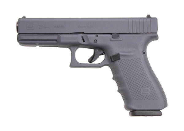 Glock 20 Gen4, 10mm, 4.6", FS, 15+1, Full Gray Frame & Slide