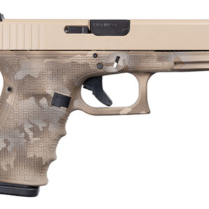 Glock 19 Gen 4 9mm, Apollo Custom, 4" Barrel, Desert Multicam, 3x 15rd