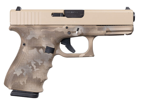 Glock 19 Gen 4 9mm, Apollo Custom, 4" Barrel, Desert Multicam, 3x 15rd