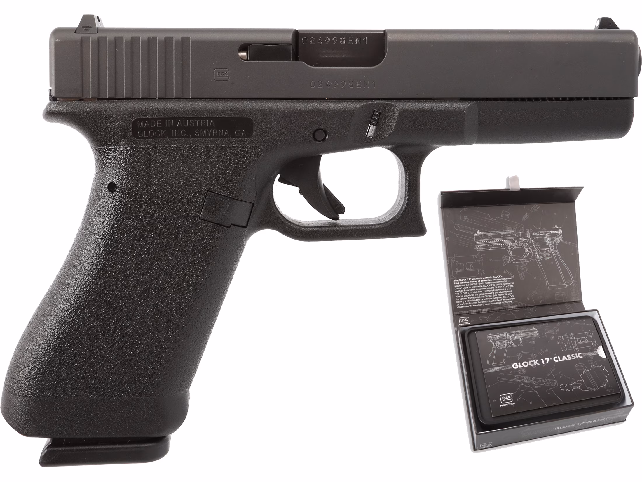 Glock 17 Gen 1 9mm Luger Pistol 4.49 Barrel 17+1 Round Black