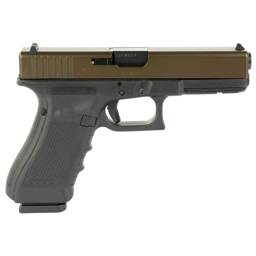 Glock G17 Gen 4 TALO Exclusive 9mm, 4.49" Barrel, Oil Rubbed Bronze Slide, Black Frame, 17rd - Exclusive Guns | The Gun Shop