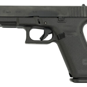Glock 17 Gen 5 9mm USA Made, 4.49" Barrel, Contrast Sights, Black, 17rd