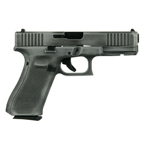 Glock 17 G5 "Distressed Crushed Silver Slide" 9mm, 4.49" Barrel, 17rd - Firearm | The Gun Shop
