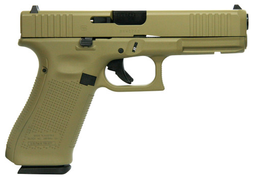 Glock G17 G5 Custom "Flat Dark Earth" 9mm, 4.49" Barrel, 17rd - Firearm | The Gun Shop