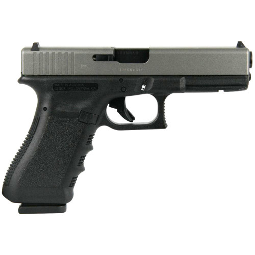 Glock 17 Gen 3 9mm, 4.5" Barrel, Black Frame, Silver Slide, 17rd - Firearm | The Gun Shop