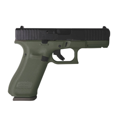 Glock 45 Gen 5 9mm, 4" Barrel, Black, OD Green, 17rd - Firearm | The Gun Shop