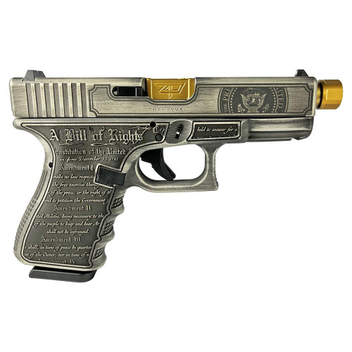 Glock 19 Gen 3 Custom "Trump 2024" 9mm, 4.6" Gold Barrel, 15rd - Firearm | The Gun Shop