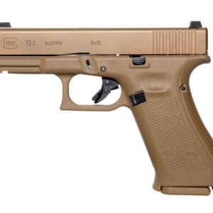 Glock G19X 9mm, 4" Barrel, Coyote Finish, Nite Sites, 1x 17rd, 2x 17+2rd Mags