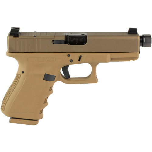 Glock G19 9mm, 4.6" Threaded Barrel, Flat Dark Earth Cerakote, Optic Ready, 15rd - Firearm | The Gun Shop