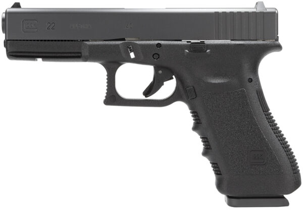 Glock G22 .40 S&W, 4.49" Barrel, Fixed Sights, Black, 15rd