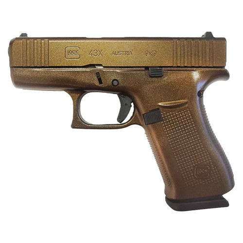 Glock 43X Pumpkin Spice 9mm, 3.4" Barrel, Subcompact, 10rd - Concealed Carry Guns | The Gun Shop