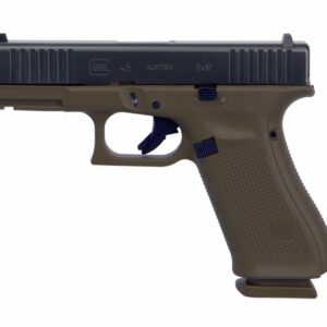 Glock G45 9mm, 4.02" Barrel, Evolved Tactical Patriot Brown Coating, 17rd, Front Serrations