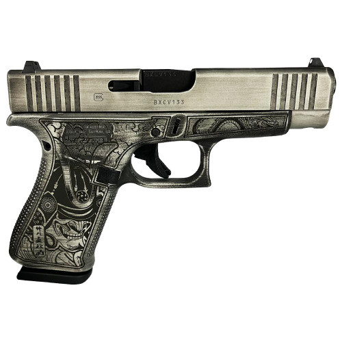 Glock G48 "Battle Worn Slide/Bushido Frame" 9mm, 4.17" Barrel, 10rd - Collector Guns | The Gun Shop
