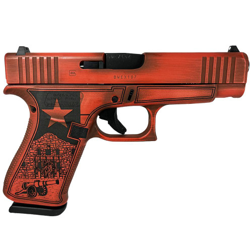 Glock 48 Custom "Texas Orange" 9mm, 4.17" Barrel, 10rd - Firearm | The Gun Shop