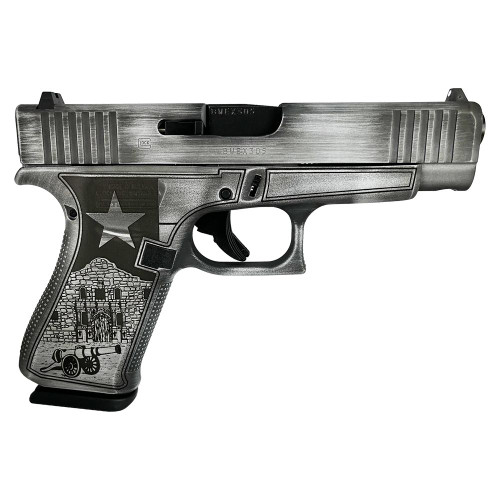 Glock 48 Custom "Texas Silver" 9mm, 4.17" Barrel, 10rd - Firearm | The Gun Shop