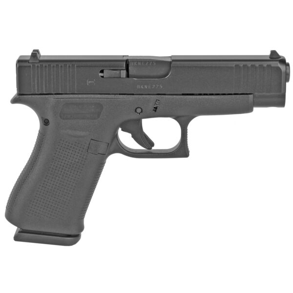 Glock 48 Compact 9mm, 4.17" Barrel, Beaver Tail Grip, Black, Fixed Sights, 2x10rd