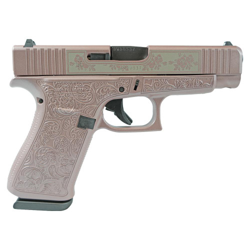 Glock G48 Custom 9mm, 4.17" Barrel, "Glock n Roses", 10rd - Firearm | The Gun Shop