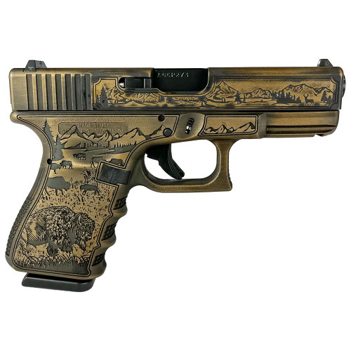 Glock G19 Gen 3 Custom 9mm, 4.02" Barrel, "Western", 15rd - Collector Guns | The Gun Shop