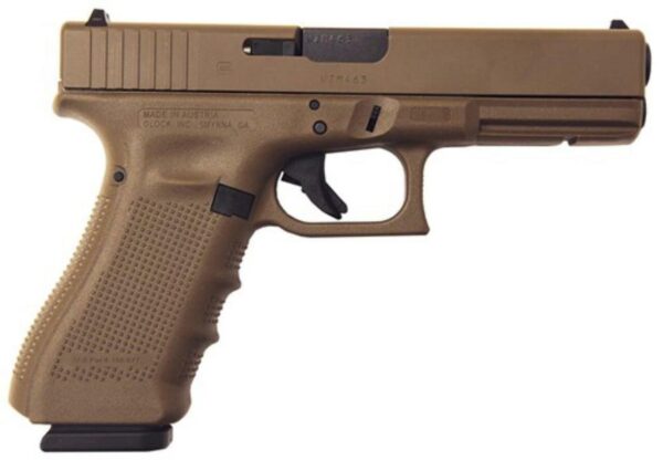 Glock 22 G4, .40 S&W, Full Flat Dark Earth Cerakote Finish, FS, 15 Rd