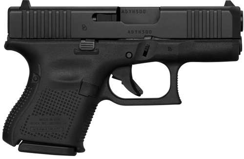 Glock G26 Rebuilt 9mm, 3.46" Barrel, Black Polymer, Fixed Sights, 10rd - Concealed Carry Guns | The Gun Shop