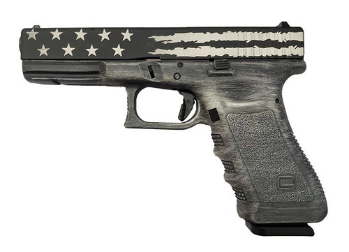 Glock 22 Gen 3 40 S&W, 4.49" Barrel, Distressed Black Flag, 15rd - Collector Guns | The Gun Shop