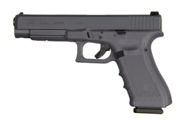 Glock G34 G4 9mm, 5.31", 17rd, Full Gray Finish