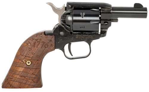 Heritage Barkeep 22 LR, 2" Barrel, 1776 Flag Engraved Wood Grips, 6rd - Collector Guns | The Gun Shop