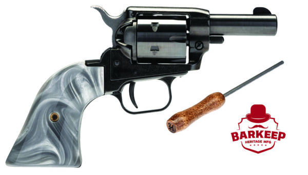 Heritage Rough Rider Barkeep, .22 LR, 2" Barrel, Pearl Grips, Blued, 6rd