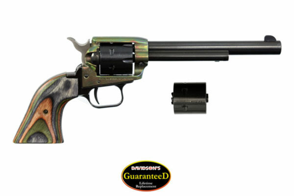 Heritage Rough Rider 22LR/22 Mag 6.5" 6rd Camo Lam Grip Case Hardened