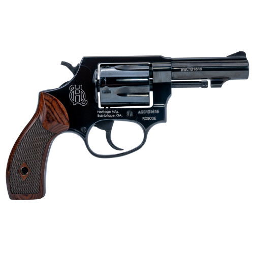 Heritage Roscoe 38 Special +P, 3" Barrel, Black, Wood Grip, 5rd - Concealed Carry Guns | The Gun Shop