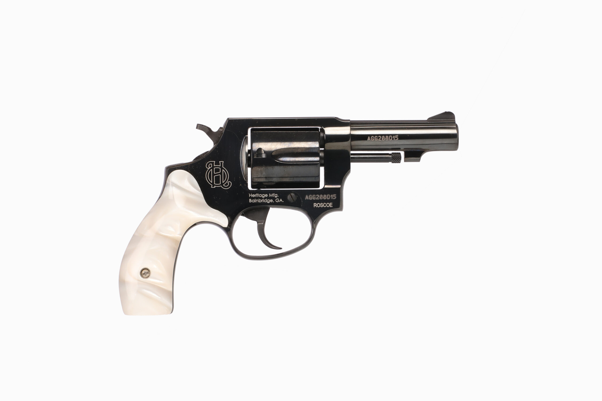 Heritage Manufacturing Roscoe 38spl Bl Pearl 3 5rd