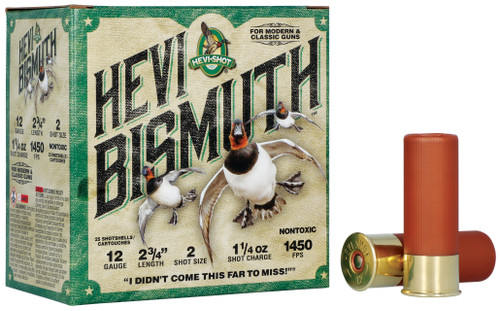HEVI-Shot Waterfowl 16 Ga, 2.75", 1 1/8 oz, Bismuth, 2 Shot, 25rd Box - Ammo | The Gun Shop