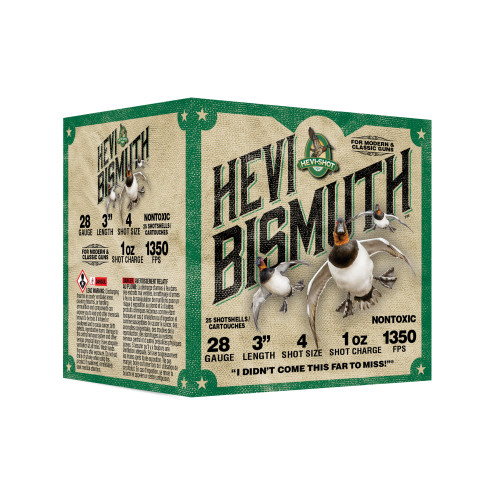 HEVI-Shot HEVI-Bismuth 28 Ga, 3", 1 oz, 4 Shot, 25rd Box - Ammunition | The Gun Shop