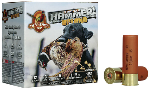 HEVI-Shot Upland 12 Ga, 3", 1 1/8 oz, Bismuth, #5, Hevi-Hammer, 25Bx/10Cs - Ammo | The Gun Shop