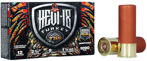 HEVI-Shot TSS Turkey 12 Ga, 2.75", 1 1/4 oz, Tungsten, 9 Shot, 5Bx/10Cs - Ammo | The Gun Shop
