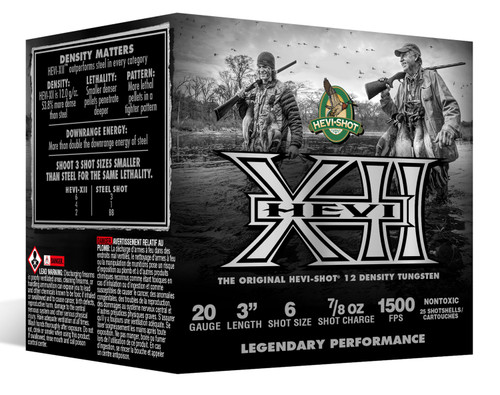 HEVI-Shot Waterfowl 20 Ga, 3", 7/8 oz, Tungsten, 6 Shot, Hevi-XII, 25Bx/10Cs - Ammo | The Gun Shop