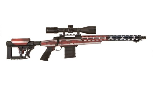Howa APC Flag Chassis Rifle 308 Win Scope Combo, 16" Threaded Barrel, 4-16x50mm Nikko Stirling Scope, Flag Finish, 10rd