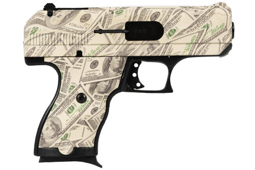 Hi-Point 916 C-9 Money Edition 9mm, 3.5" Barrel, Hydro-Dipped $100 Bill Finish, Black Frame, 8rd - Firearm | The Gun Shop