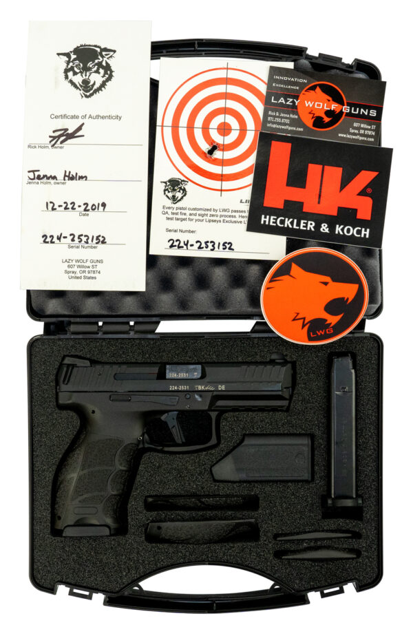 HK VP9 9mm LWG Custom, Black, 15rd