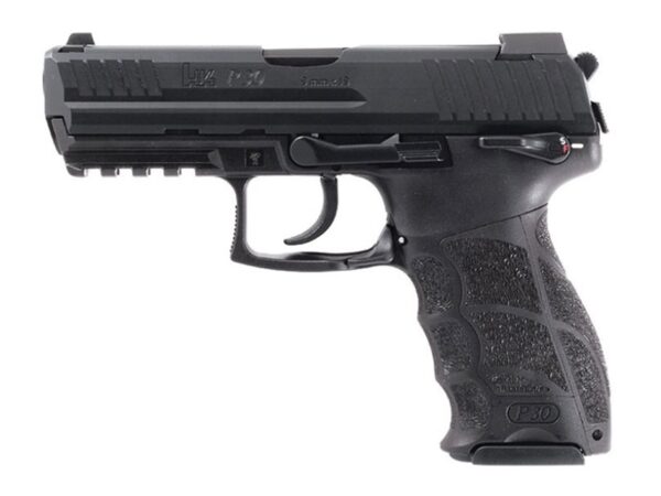 HK P30S, Semi-automatic, DA/SA, 9mm, 3.85" Barrel, Polymer Frame, Black, Night Sights, 17Rd, 3 Magazines