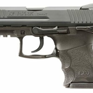 HK P30SK V3 9mm, 3.27" Barrel, Fixed Sights, Thumb Safety, Black, 10rd/13rd